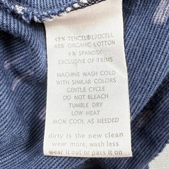 Toad & Co. Women’s Rosemarie Printed Tencel Blend Dress Small Navy Blue - Picture 11 of 14